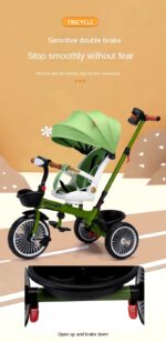 TRICIKL T18 TRIKE GREEN - Slika 4
