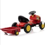 Dečiji traktor na pedale - crveni - Slika 3