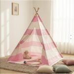 Šator za decu - 1.6m roze/beli